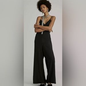 Anthropologie Wide Leg Jumper Black